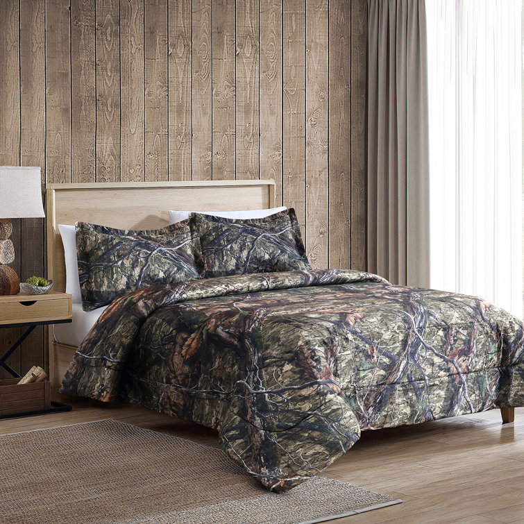 Mossy Oak Country DNA Goose Down Alternative Comforter Camouflage & Hunting  Forest Theme Bedding Set